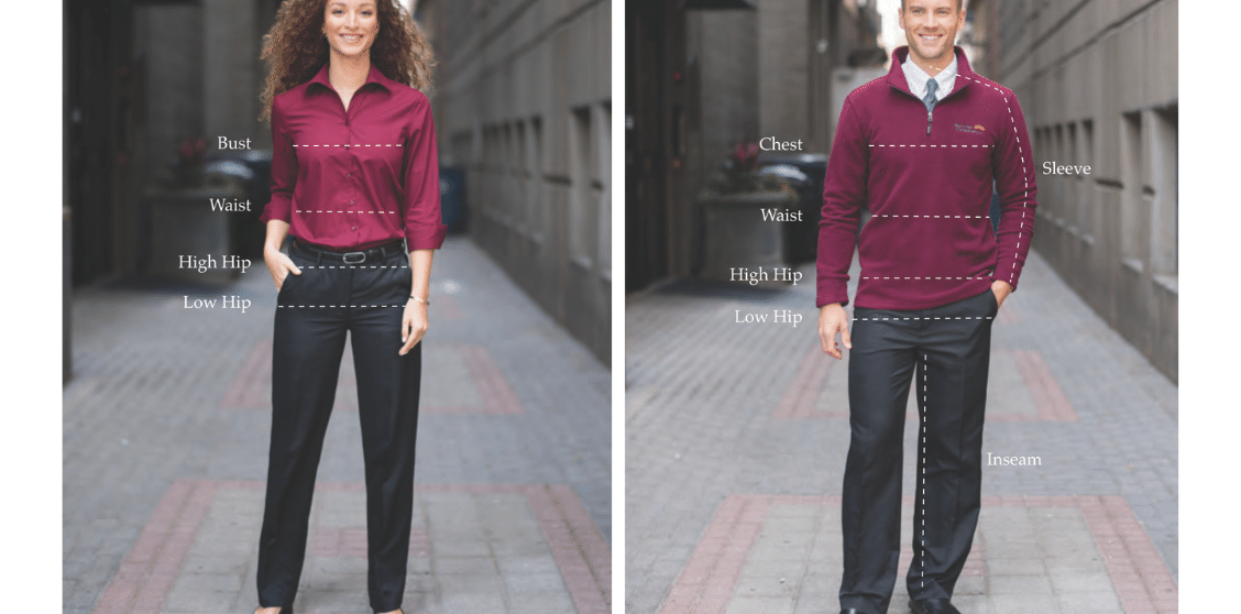 Sizing Guide  Simply Uniforms
