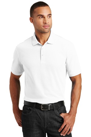 Port Authority White Polo Shirt Mens
