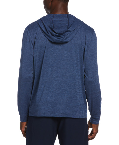 Mens Soft Touch Hoodie With Sleeve Pocket Navy main image 0