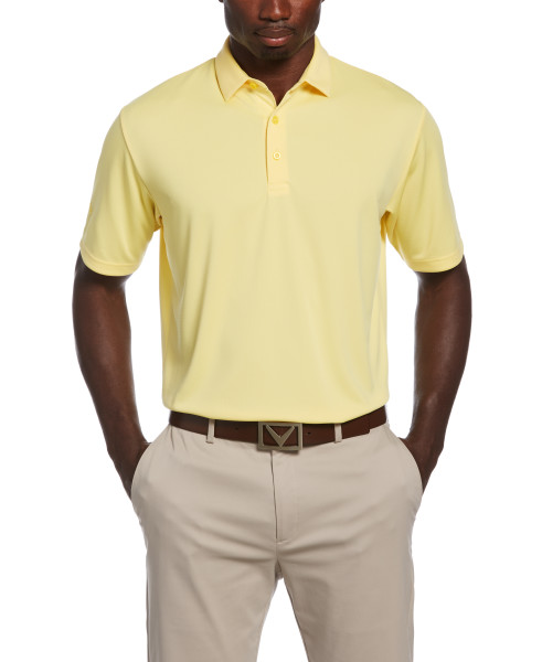 CGM776 Men's Textured Callaway Polo Stitch Logo