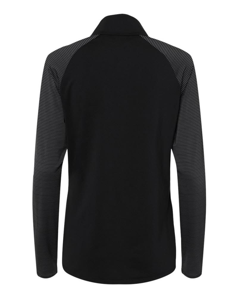Women's Adidas Stripe Block Quarter Zip at Stitch Logo