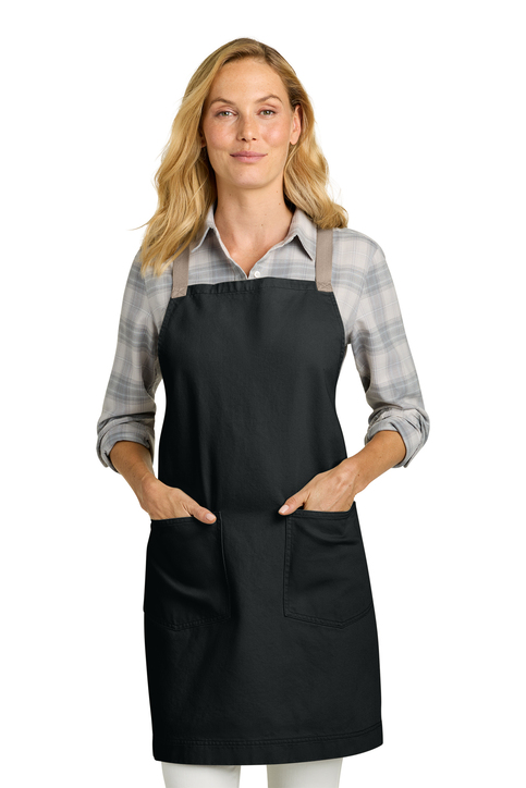 Heavy Duty Twill Crossback Aprons | Stitch Logo