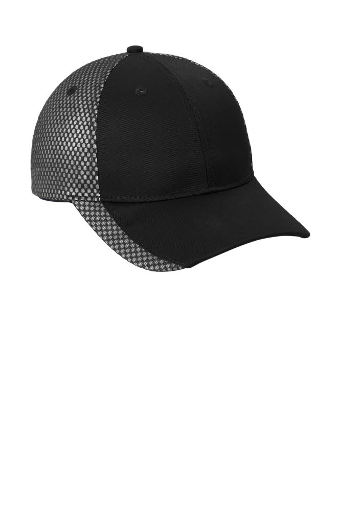 Port Authority Two-Color Mesh Back Baseball Cap - Mid Profile With Hook & Loop Closure - View #6