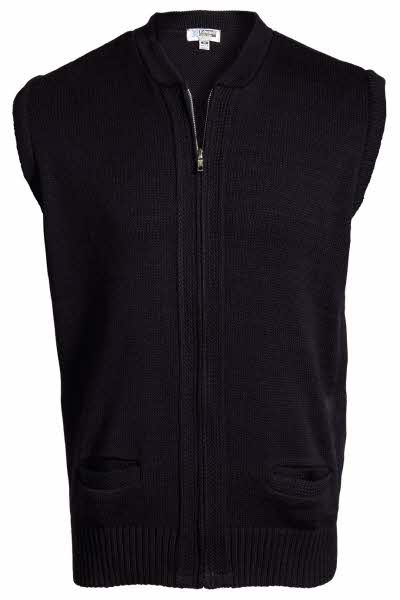 Heavy Full Zip Sweater Vest | Stitch Logo