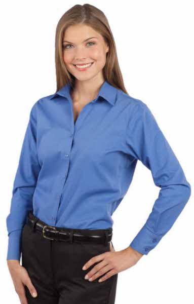 HI-5295 Women's Long Sleeve Leightweight Poplin