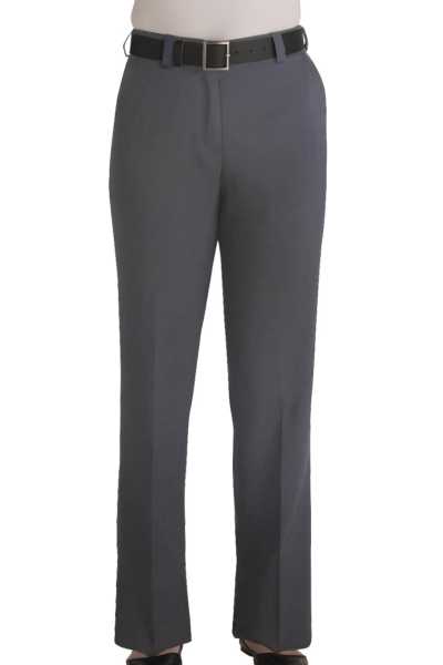 Ladies Flat Front Hotel Dress Pants with Belt Loops
