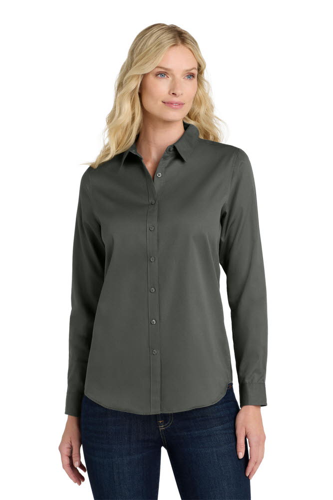 LW808 Women's Wrinkle Resistant Long Sleeve Dress Shirt