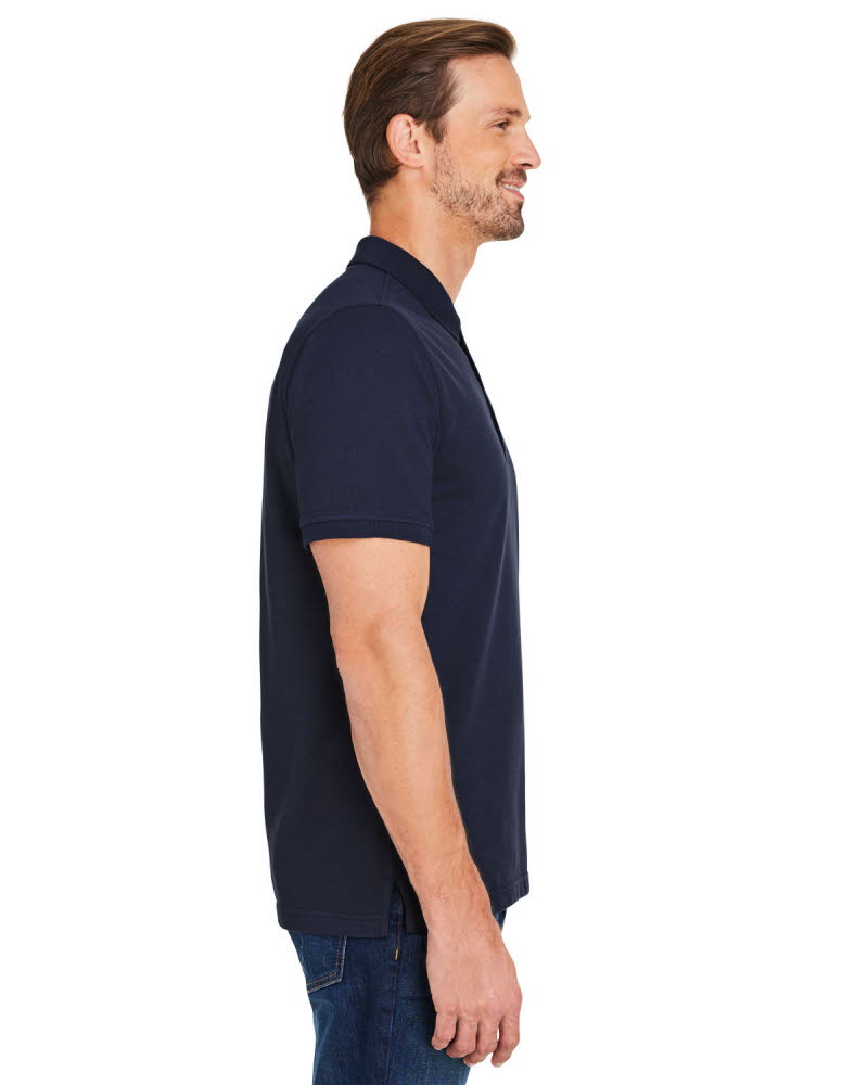 Harriton Men's Tall 3.1 Oz. Essential Poplin Dress Shirt - 3XT Black, Button Closure, Machine Washable
