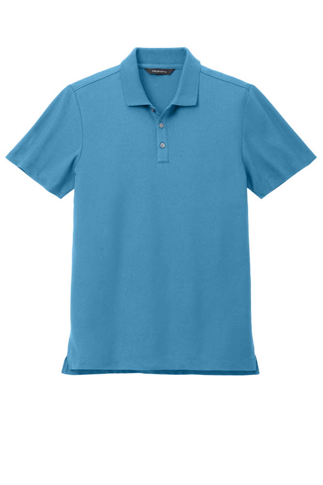 MM1004 Men's Stretch Pique Polo Shirt Navy Blue