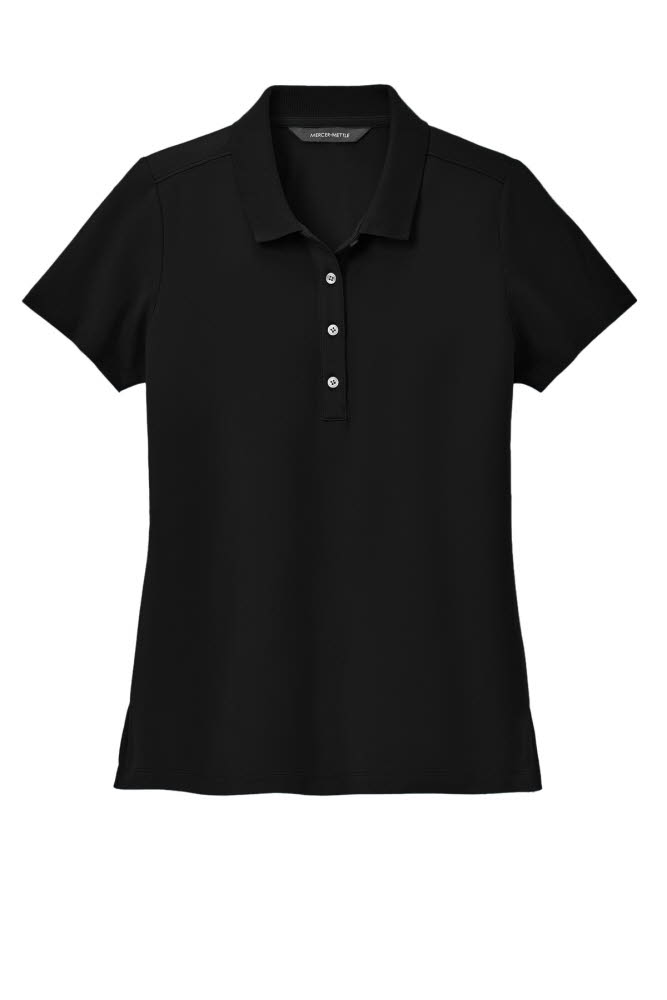 Women's Stretch Pique Navy Blue Polo Shirt MM1005
