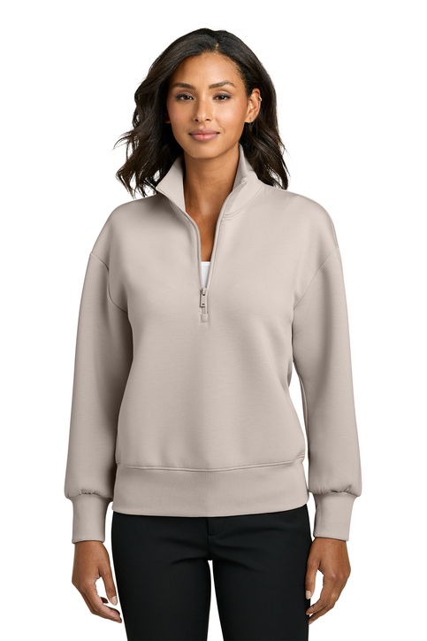 めい Women's Soft Spacer Quarter Zip | Stitch Logo Uniforms