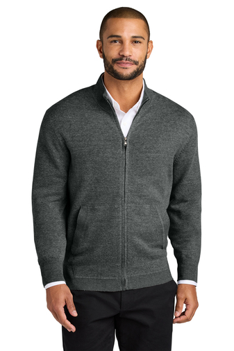 Men's Full Zip Sweater with Pockets at Stitch Logo