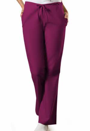 Cherokee Women's Drawstring Scrub Pants - Hunter Green Medical Workwear Pant 4101 6 thumbnail image