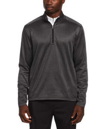 ウェア cfchidie Callaway CGM768 Houndstooth Quarter Zip at Stitch Logo