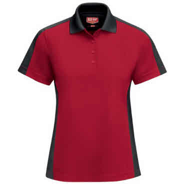 SK53 Women's Two Tone Work Polo Shirt | Red Kap