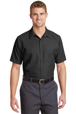 Solid Industrial Work Shirt Black