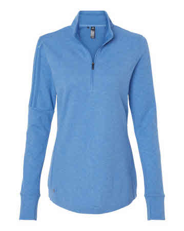 ～Azu～ Women's Adidas Quarter Zip Sweater at Stitch Logo