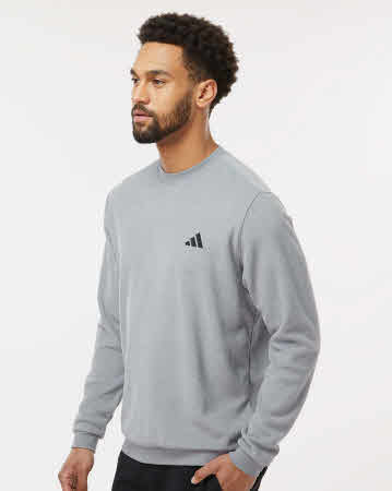 grey adidas crew neck sweatshirt