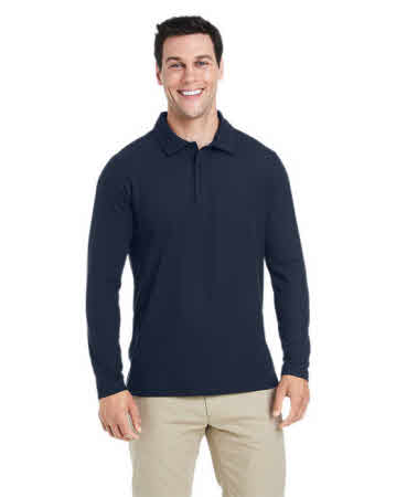 CE112L Men's Chroma Soft Long Sleeve Polo Shirts