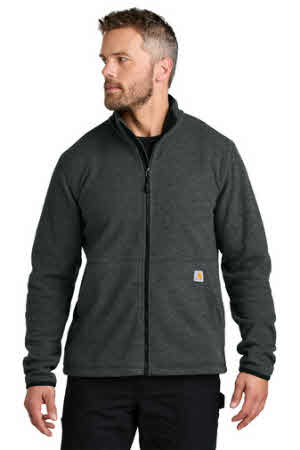 Men's Carhartt Textured Fleece Jacket at Stitch Logo