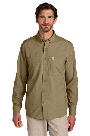 Carhartt Long Sleeve Sun Defender Work Shirt at Stitch Logo