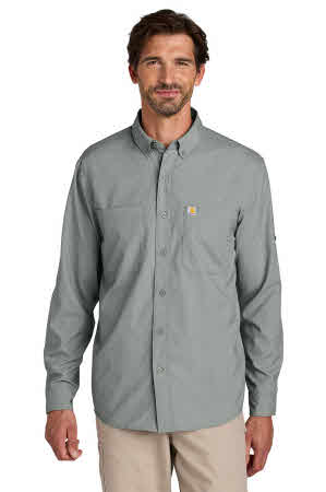 Carhartt Long Sleeve Sun Defender Work Shirt at Stitch Logo
