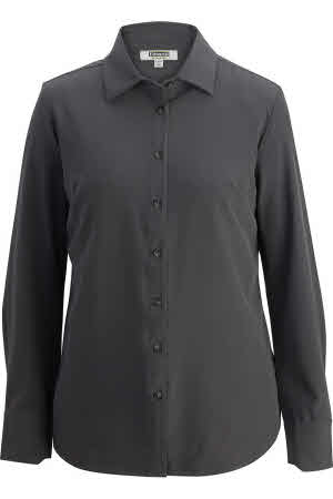 women's gray dress shirt DIIG Women Dress Shirt Short Sleeve Cotton Button Down Blouse, Gray 6 at  Amazon Women's Clothing store