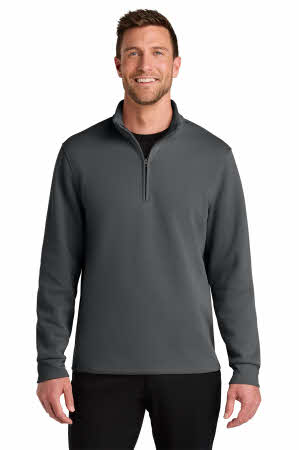 Men's Wearever Double Pique Quarter Zip at Stitch Logo