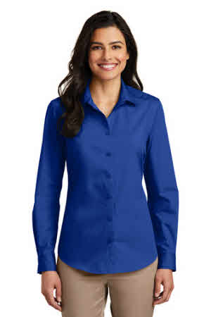 Women Shirt Office Long Sleeve Shirts Crepe Satin Blouses Business Ladies  Top