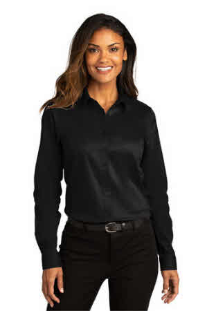 LW808 Women's Wrinkle Resistant Long Sleeve Dress Shirt