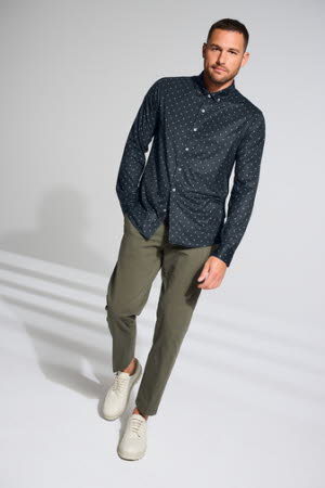 Men's Stretch Jersey Knit Dress Shirt MM1018 Mercer+Mettle