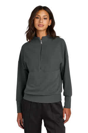Women's Linear Textured Quarter Zip at Stitch Logo