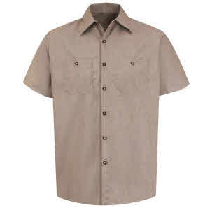 RKSP24 Men's Geometric Micro-Check Short Sleeve