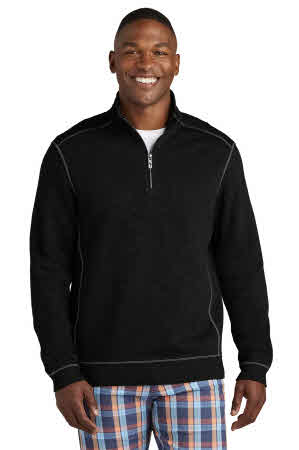 Tommy Bahama Quarter Zip Customized at Stitch Logo