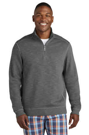Tommy Bahama Quarter Zip Customized at Stitch Logo