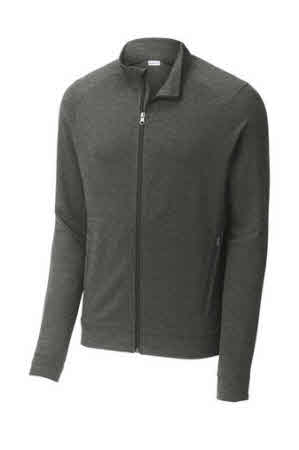 Port Authority Heather Microfleece Full-Zip Jacket. F235 : :  Clothing, Shoes & Accessories