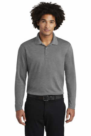 ST640LS Long Sleeve Sport-Tek Performance Polo | Graphite Grey