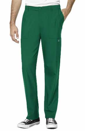 WonderWink W123 Pantaloni Cargo Donna Modello Hunter Green, Taglia 1X (Esteso) – Tasche Multiple E Passanti, Vita Regolabile